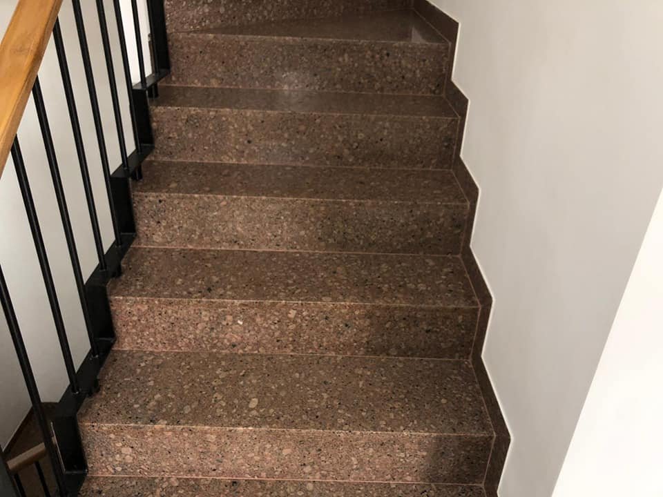 Copper Silk Granite Stairs